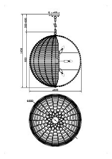 Подвесной светильник Palla E14x12