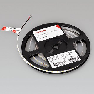 Светодиодная лента RT-A80-8mm 24V Warm2400 (6 W/m, IP20, 2835, 5m) (Arlight, высок.эфф.150 лм/Вт)