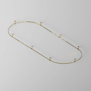 Шинопровод круглый из полукругов 1200мм Flarity латунь