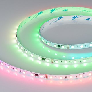 Светодиодная лента DMX-B60-10mm 24V RGB-PX6 (14 W/m, IP20, 5060, 5m) (Arlight, -)