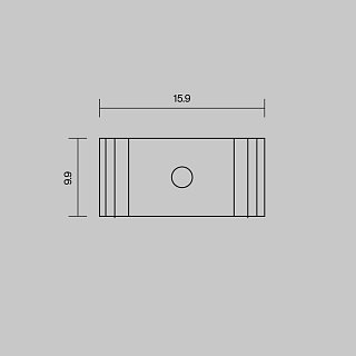 Комплект креплений (для профиля 25×42 и 35x51) 4 шт., ALM-2542-MT