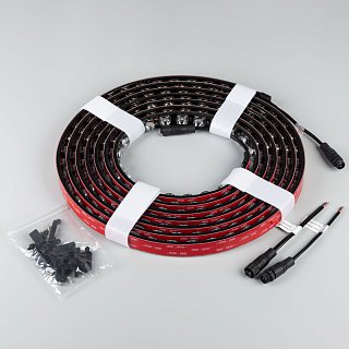 Светодиодная лента герметичная FLT-PS-A42-BLACK-23mm 24V White6000 (21 W/m, IP67, 15deg, 5m) (Arlight, -)