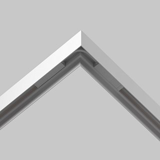 Коннектор питания угловой гибкий 15см Exility белый