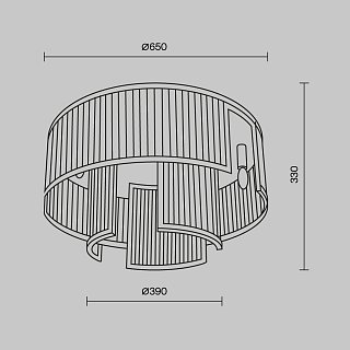 Потолочный светильник Frame E14х9