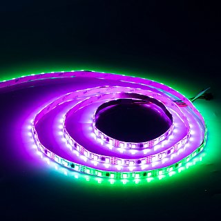Светодиодная лента SPI-5000SE-5060-60 12V Cx3 RGB-Auto (10mm, 13.2W/m, IP65) (Arlight, Закрытый, IP65)