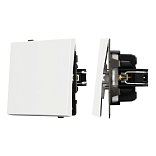 Механизм выключателя одноклавишный проходной SWT-TENDO-MKP1-SFPL-WH (230V, 10A) (Arlight, -)