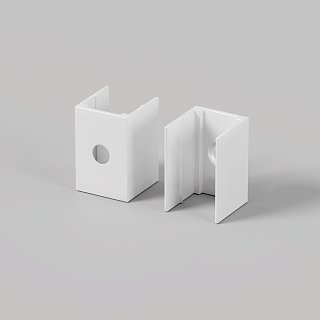 Клипсы для гибкого неона 12x12 мм 2 шт.