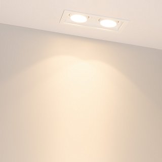 Светильник MS-VORTEX-BUILT-S170x90-2x12W Warm3000 (WH-WH, 20 deg, 230V) (Arlight, IP20 Металл, 5 лет)