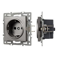 Механизм электрической розетки SCT-MEU1-PL-GR (250V, 16A) (Arlight, -)