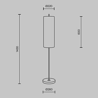 Напольный светильник (торшер) Glamping E27x1