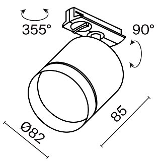 Трековый светильник Polar Unity GX53 15Вт