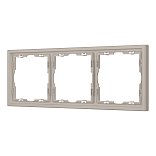 Рамка пластиковая FRM-NOBE-SFPL-3-CA (Arlight, Кашемир)