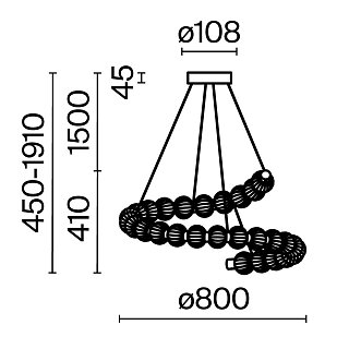 Подвесной светильник Amulet 3000К 40Вт