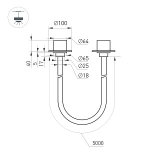 Светильник SP-TROPIC-BUILT-TRIMLESS-R18-L5000-58W Day4000 (BK, 360 deg, 230V) (Arlight, IP20 Пластик, 3 года)