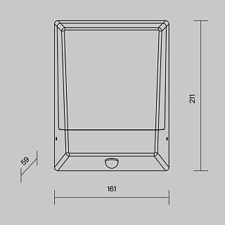 Настенный светильник (бра) Row 3000K 9Вт IP 44