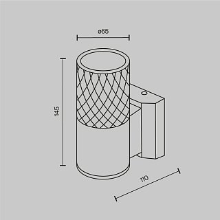 Настенный светильник (бра) Bowery GU10x1 50Вт IP 54