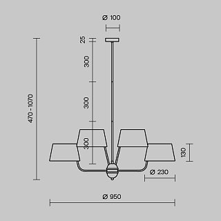 Подвесной светильник Modesto E14x8