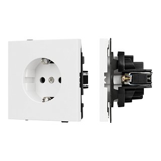 Механизм электрической розетки SCT-TENDO-MEU1-PL-WH (230V, 16A) (Arlight, -)