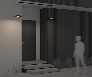 Уличный трековый светильник Campana Elasity IP 3000К 12Вт 120° черный