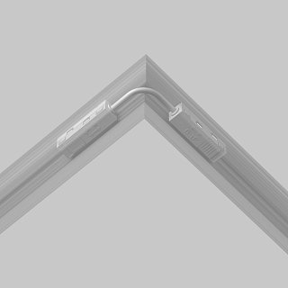 Коннектор питания угловой гибкий 15см Exility белый