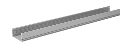 Профиль алюминиевый накладной ELF для LED, 2000х12х25мм