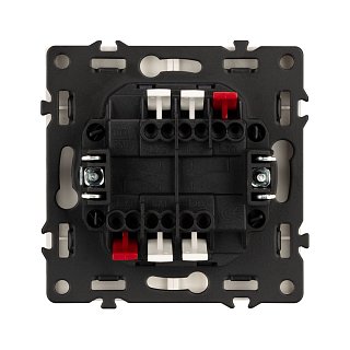 Механизм выключателя двухклавишный проходной SWT-NOBE-MKP2-SFPL-GD (230V, 10A) (Arlight, -)