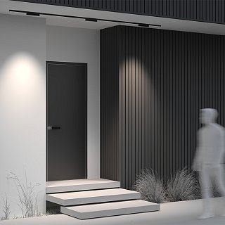 Уличный трековый светильник Points Exility IP 4000К 12Вт 36° черный