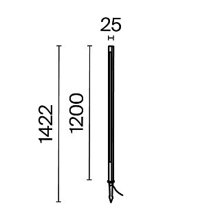 Ландшафтный светильник Pole 3000K 18Вт IP 65