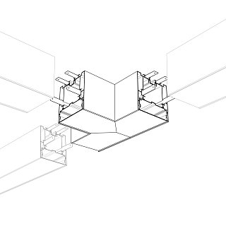 Угол S2-LINE-7977-T90 тройной (Arlight, Металл)