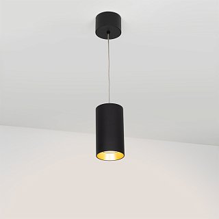 Светильник подвесной SP-POLO-R85-2-15W Warm White 40deg (Black, Gold Ring) (Arlight, IP20 Металл, 3 года)