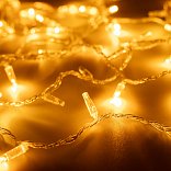 Светодиодная гирлянда ARD-STRING-CLASSIC-1000-CLEAR-100LED-PULSE Yellow (230V, 7W) (Ardecoled, IP65)