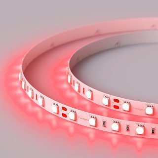 Светодиодная лента RT 2-5000 24V Red 2x (5060, 300 LED, LUX) (Arlight, 14.4 Вт/м, IP20)
