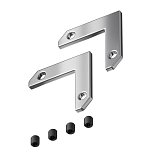 Комплект уголков 90° горизонтальных (2 соединителя + 4 винта) для профиля в натяжной потолок