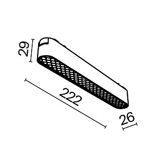 Трековый светильник Basis Grid Radity 3000K 12Вт 60°