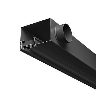 Диффузор с отражателем, линейный, ГКЛ 12,5 мм, черный, КСД тип 4