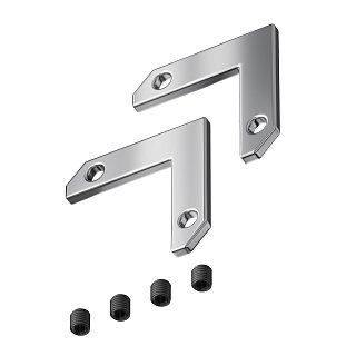 Комплект уголков 90° горизонтальных (2 соединителя + 4 винта) для профиля в натяжной потолок