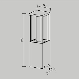 Ландшафтный светильник Expo 3000К 12Вт IP 65