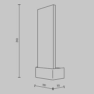 Настенный светильник (бра) Ornate 3000К 2Вт
