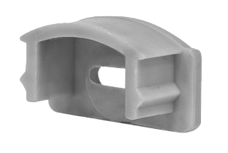 Заглушка торцевая для профиля ELF-ПН0716, с отверстием　