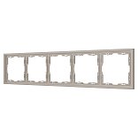 Рамка пластиковая FRM-NOBE-SFPL-5-CA (Arlight, Кашемир)