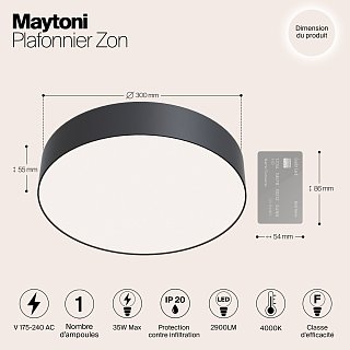 Потолочный светильник Technical C032CL-L43B4K