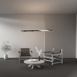 Радиусный профиль 35x35 Twist правый черный