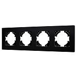 Рамка пластиковая FRM-PERIO-PL-4-BK (Arlight, -)