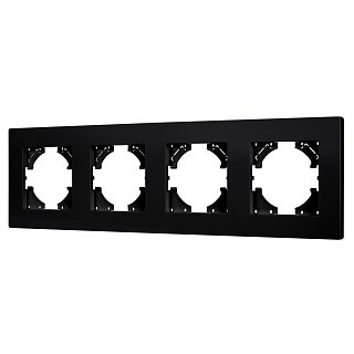 Рамка пластиковая FRM-PERIO-PL-4-BK (Arlight, -)