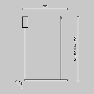 Подвесной светильник Glint 3000K 36Вт