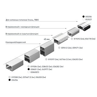 Профиль SL-LINE-4932-2000 ANOD (Arlight, Алюминий)