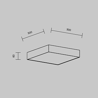 Потолочный светильник Zon 4000K 36W 120°