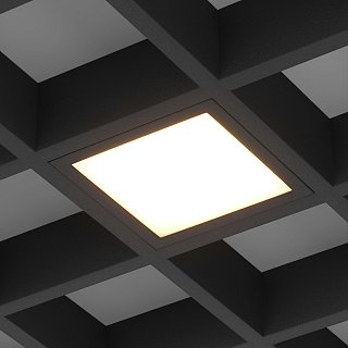 Светильник DL-GRIGLIATO-S90x90-12W Warm3000 (BK, 90 deg, 230) (Arlight, IP40 Металл, 5 лет)