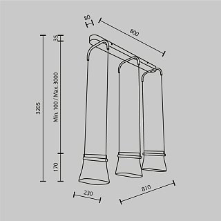 Подвесной светильник Cabaret 3000К 20Вт