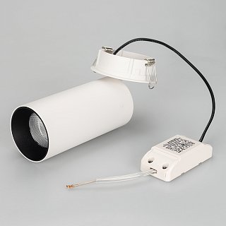 Светильник SP-POLO-BUILT-R65-8W Day4000 (WH-BK, 40 deg) (Arlight, IP20 Металл, 5 лет)